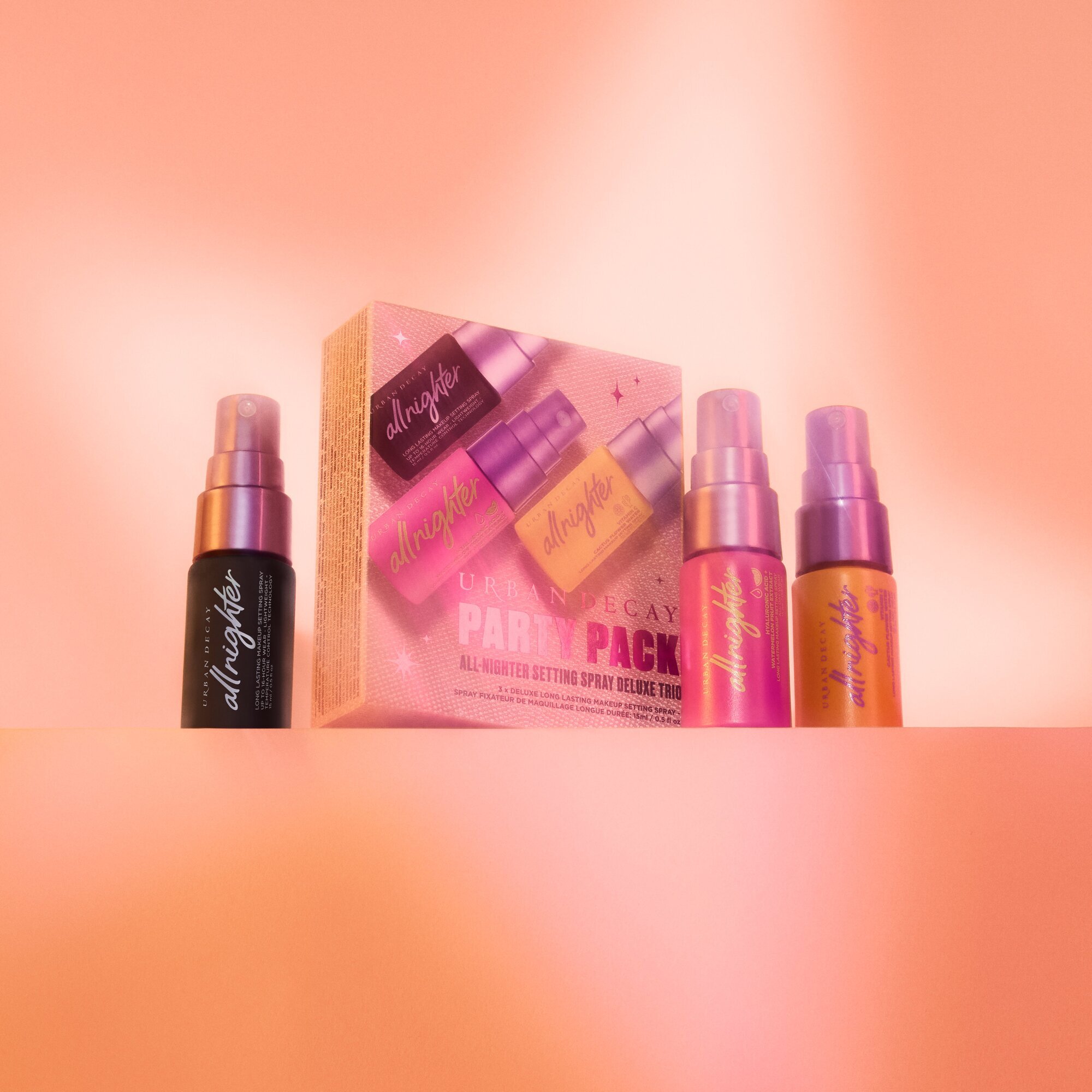 ALL NIGHTER SETTING SPRAY DELUXE TRIO (OG+VC+HP) (SET DE SPRAY FIJADOR DE MAQUILLAJE)